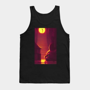 Relaxed Cat Under Sunlight Indoor Tank Top